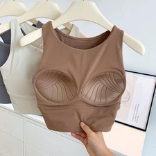 Women Shockproof Sports Bra Full Cup Breathable Running Yoga Gym Fitness Vest
