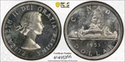 1953 Canada Silver Dollar PCGS MS64 No Shoulder Fold , FWL Variety