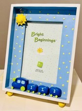 Russ Baby Bright Beginnings Child  s Choo Choo Train Shadowbox Picture Frame 4x6