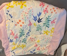 Cloud Island  Wipeable Diaper Changing Pad Cover, Little Wildflower, Pink Floral