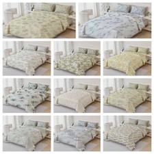 3D Floral Leaves Pattern Quilt Cover Duvet Cover Comforter set