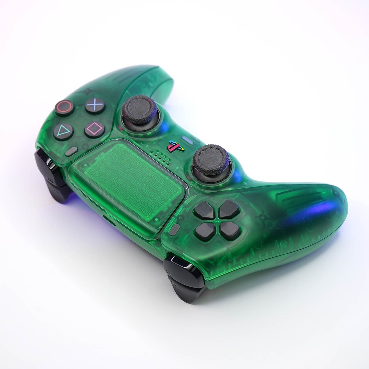 PS2 Emerald Killscreen Clear Green Retro PS5 Sony DualSense