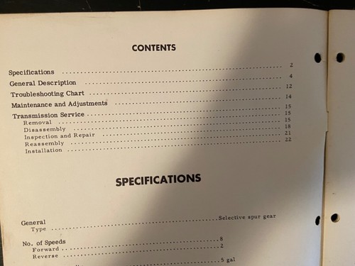 Getriebe Traktor B-275 Blue Ribbon Service Manual International Harvester - Bild 2 von 2