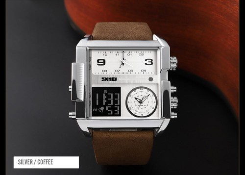 Orologio da polso 30m Militare SKMEI 1391 Uomo Analogico Quarzo Lusso Orologio da polso Digitale Quarzo - Foto 7 di 13
