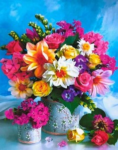 pintar por numeros para adultos flores