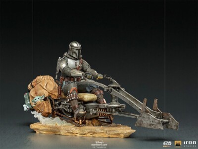Star Wars The Mandalorian On Speederbike 1/10 BDS ART  Iron Studios LAST ONE