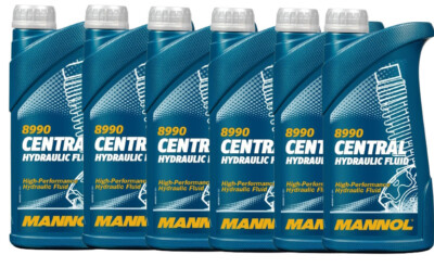 6x1 Liter MANNOL 8990 Central Hydraulic Fluid Hydrauliköl Servoöl CHF 11S BMW