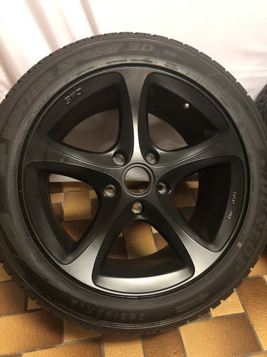 4 x Porsche Alufelge CMS 18“ Schwarz Komplett - Bild 6 von 11