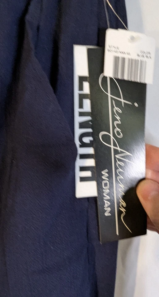 Jeno Neuman Plus Mujer Largo Corto Azul 18WP 32/28 NUEVO CON ETIQUETAS Foto 4 de 4