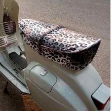 FUNDA ASIENTO SILLÍN VESPA VINTAGE JOK ASIENTO INDIVIDUAL MOTIVO LEOPARDO DE LAS NIEVES LM327