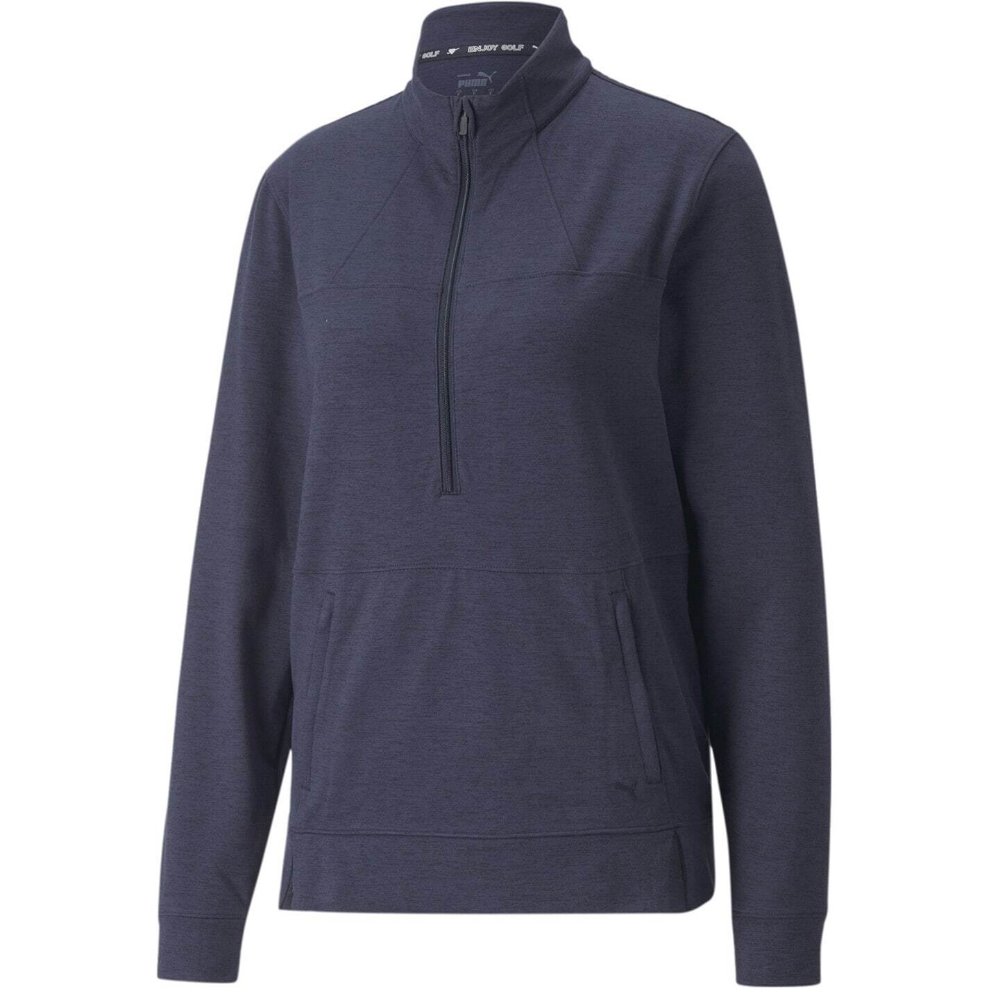 Пуловер на молнии Puma Damen W Cloudspun Rockaway с застежкой-молнией на четверть, свитер Pulli Oberteil
