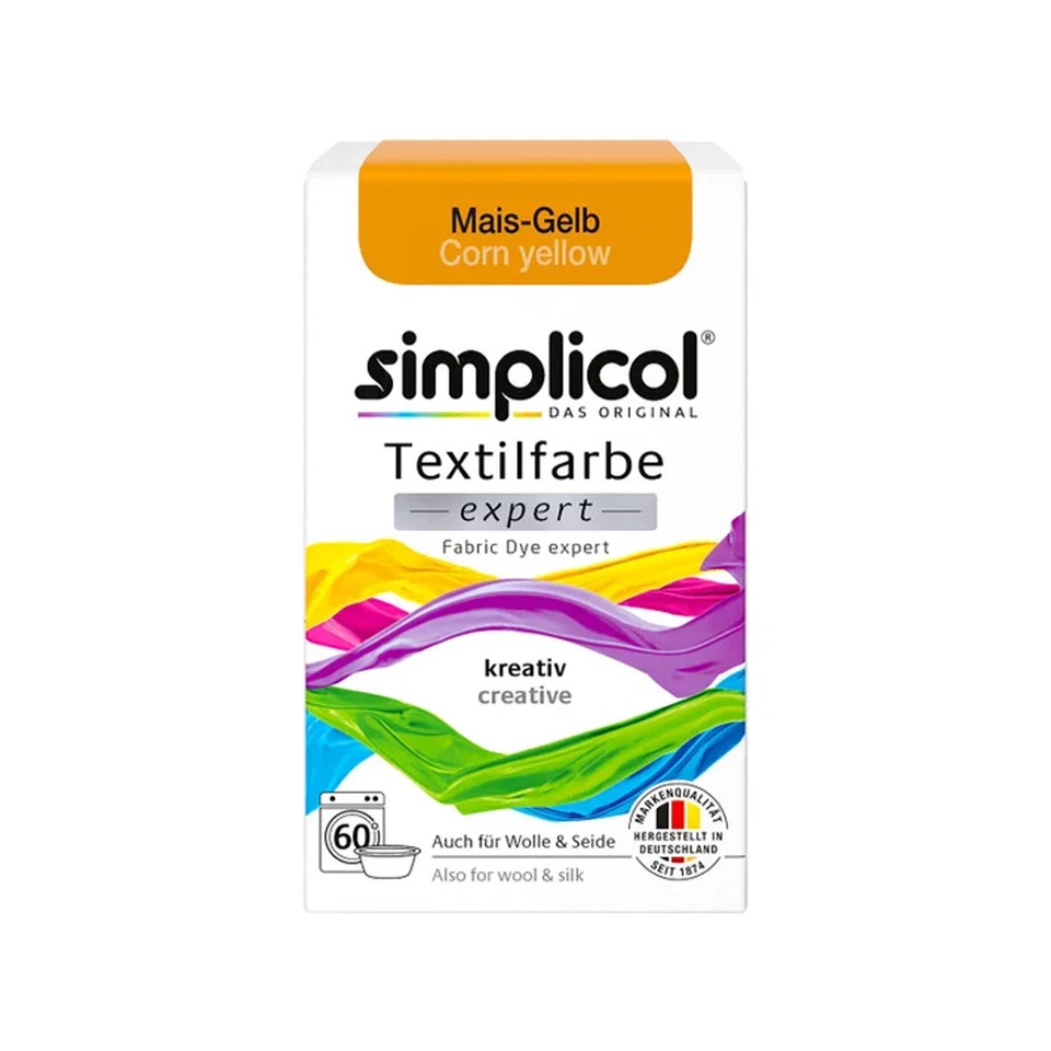 TEXTILFARBE Simplicol l'originale expert colore tessile in giallo mais sgargiante