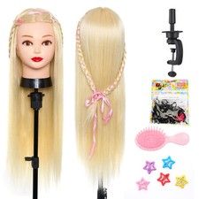 26 zoll Friseurkopf Frisierkopf Puppenkopf Ausbildung Kosmetik Haar Set Beauty