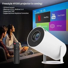 4K Mini Projector 10000 Lumen LED 1080P WiFi Bluetooth UHD Portable Home Theater