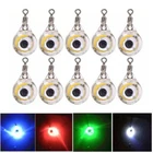 10pcs Mini Fishing Lure Light LED Deep Drop Underwater Eye Shape Fishing Bait