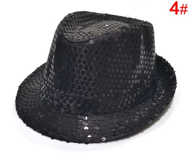 Sombrero de lentejuelas Fedora de lona para niños y niñas. Nuevo. Envío gratuito. Foto 2 de 4
