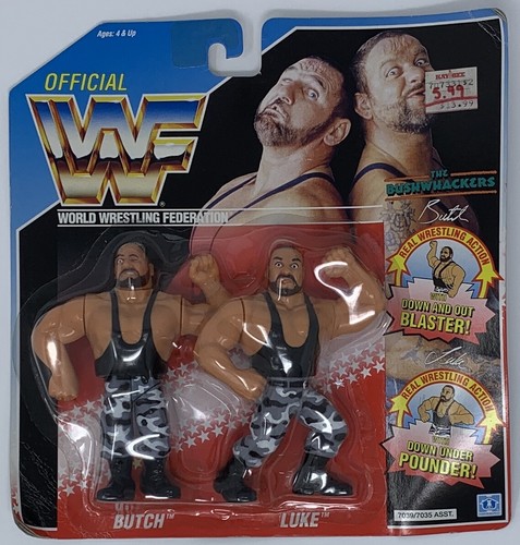 Hasbro WWF Bushwhackers 1990 action figure...