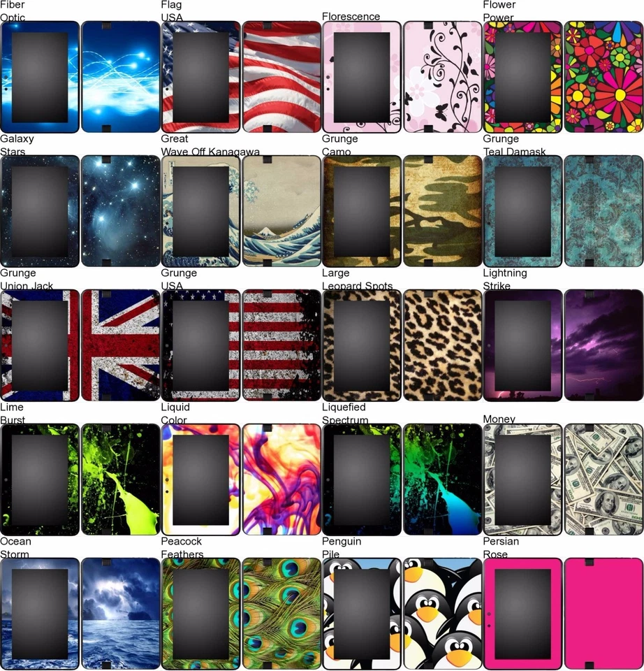 Choose Any 1 Vinyl Decal/Skin for Amazon Kindle Fire HD 7 Tab - Free US Shipping - Image 2 of 4