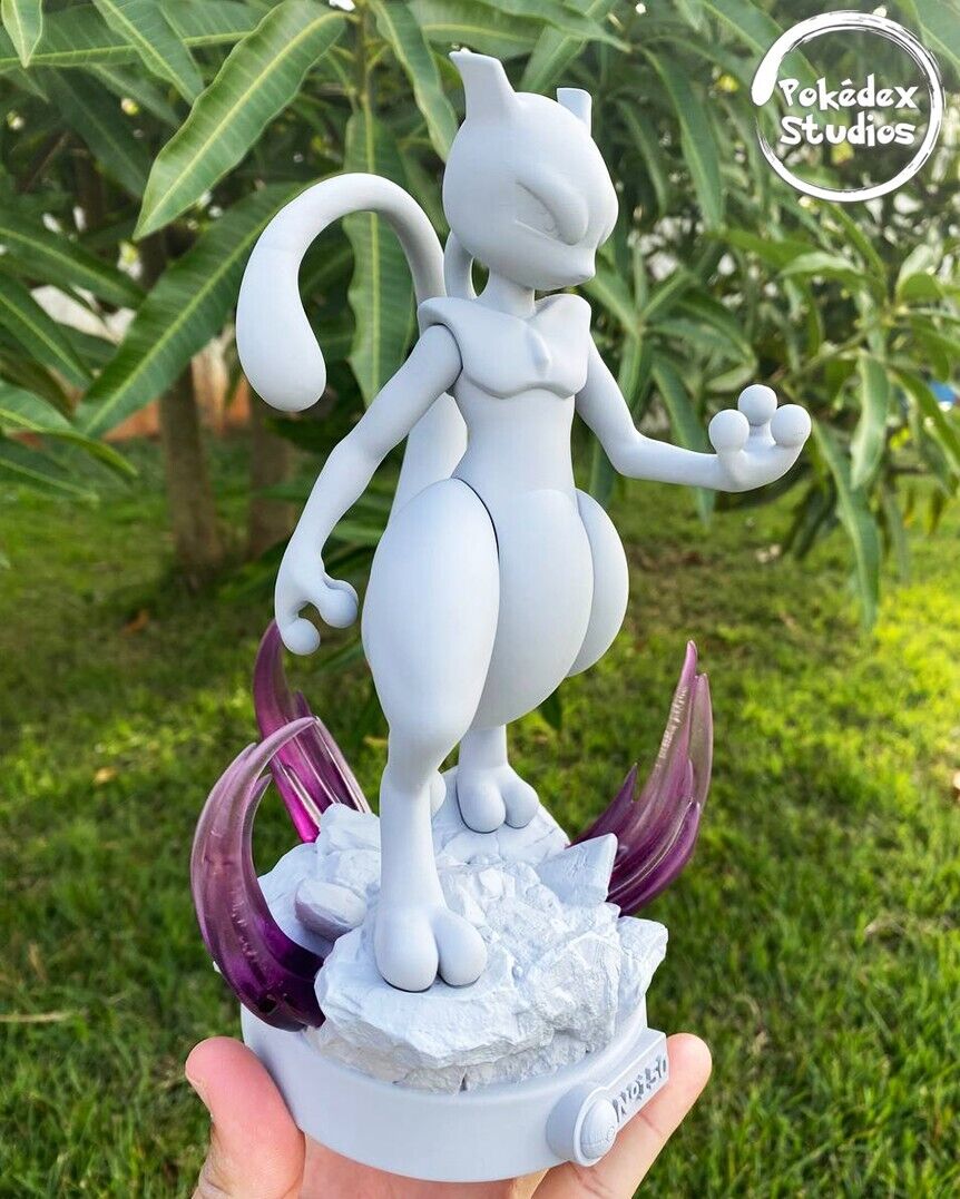 Figurine Pokemon Mewtwo (Pokedex Studio) unpainted unassembled 3D