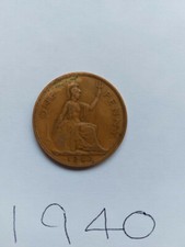 1940 King George V1 Old 1d Penny