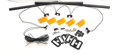 Amber Lenses Lund Sun Visor Complete Install Kit: LED Wiring, Emblem, Hardware 