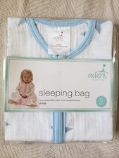 Aden anais 100 cotton muslin sleeping bag, sleep sack, small 0-6 month, stars