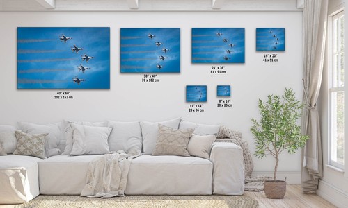 F-16 Airforce Thunderbirds Wall Art – US Military Aviation Decor for Home/Office - Picture 5 of 18
