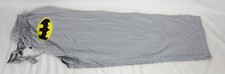 Mens Womens NEW Batman Gray Striped 100 Cotton Pajama Lounge Sleep Pants S M