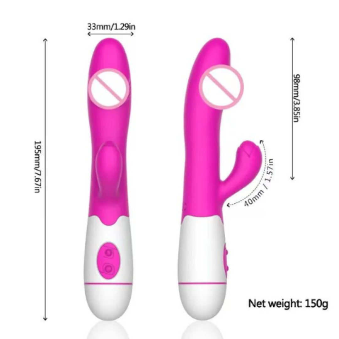 Vibromasseur Réaliste Gode Vibrant - Point G - 22 Cm (9") - Rose - TPE - Emballage Discret - Neuf