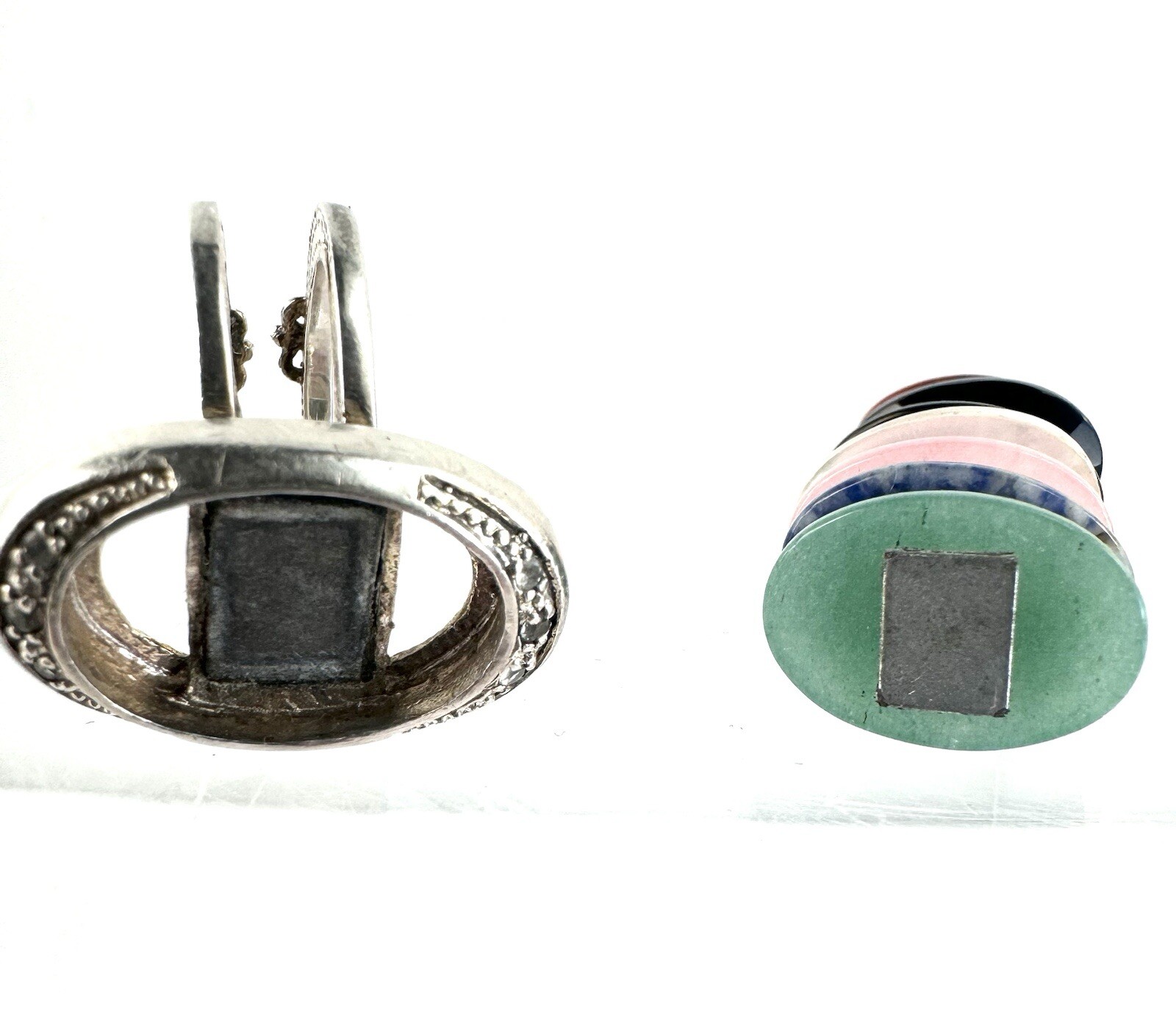 Sterling Silver Interchangeable Ring 7 Chakras Ge… - image 22