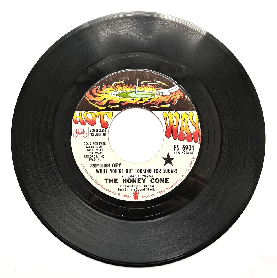 The Honey Cone Promo 7" While You're Out Looking For Sugar? Vinyl Single Hot Wax - Bild 3 von 4