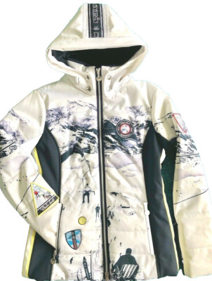 SPORTALM Ski-/Winter-Jacke TILJA, Kapuze, Damen Gr.40, Navy/Multi, Neu m.Etikett