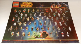 LEGO STAR WARS BUNDLE OF 75055 - 9493 INSTRUCTIONS & STAR WARS MINIFIGS POSTER