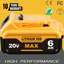 6.0AH for 20V 20 Volt Max Lithium Ion Battery DCB206-2 DCB205 -2 US