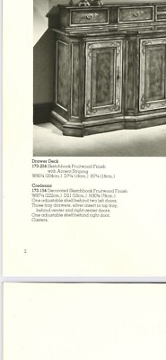 Vintage Drexel Heritage Sketchbook Credenza Sideboard Buffet | eBay