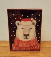 New "Polar bear" 18 holiday cards and envelopes boxed