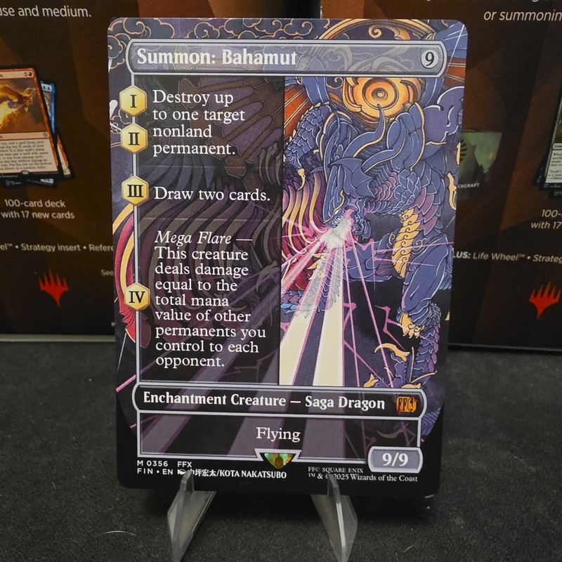 Summon: Bahamut (Non-foil) [Borderless] Final Fantasy 0356 Mythic MTG