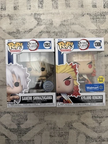 Funko Pop Demon Slayer Kyojuro Rengoku 1308 Sanemi Shinazugawa 1253 Exclusives
