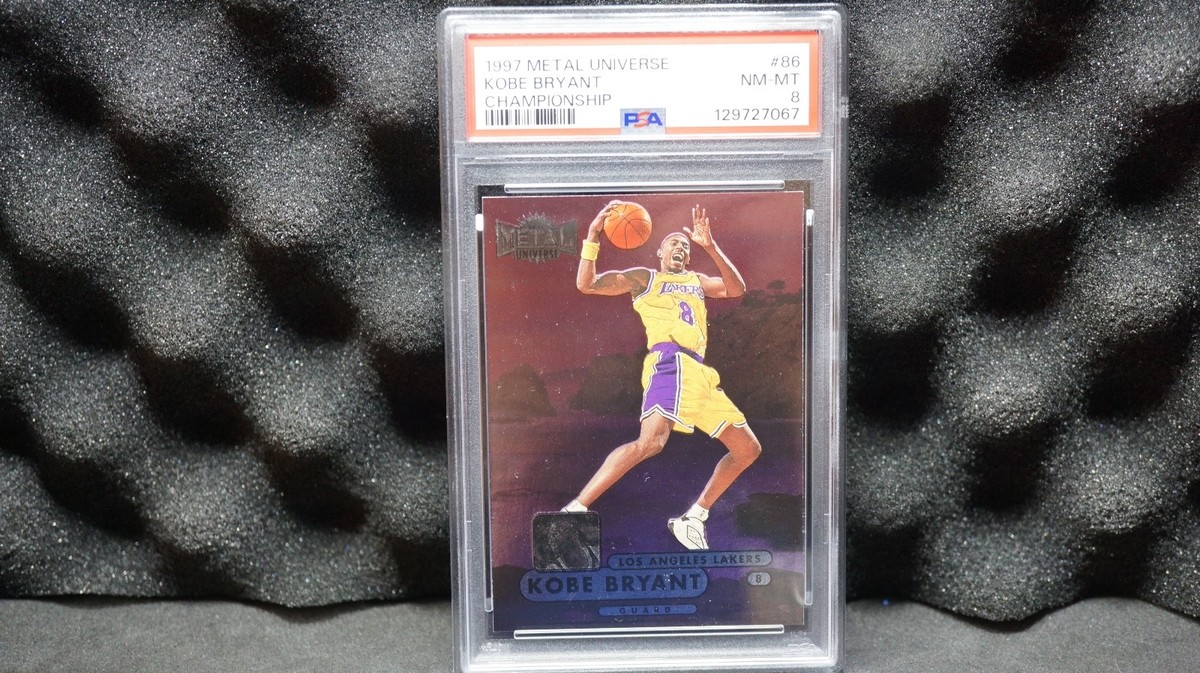 1997 Metal Universe KOBE BRYANT #86 CHAMPIONSHIP INSERT SSP PSA 8