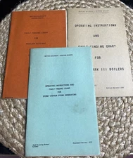 Vintage British Railways Locomotive Train Fault Finding Guides Books Railwayana
