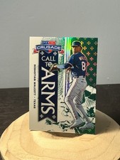 2025 Panini Crusade Sebastian Walcott Call to Arms Green  (RC) #8 Rangers /249