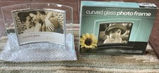 Set Of 2 New Cherished Accents Curved Glass Photo Frames - 5x7 Photos