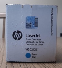 HP 414X High Yield Cyan Original LaserJet Toner Cartridge, 6,000 pages, W2021XC