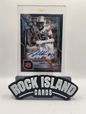 Keldric Faulk 2025 Bowman University Chrome Football #BCA-KFA Inscribed /10