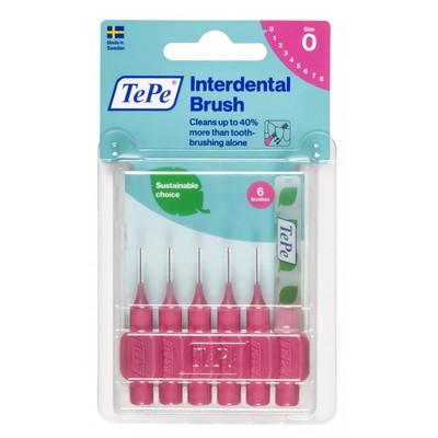7317400011684 TePe Original szczoteczki międzyzębowe 0.4mm Różowe 6szt (P1) 