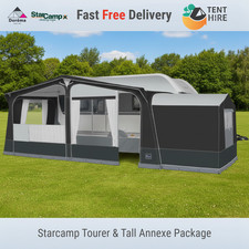 New + Tall Annexe 2026 Starcamp Tourer Caravan Dorema Touring Awning Steel Frame