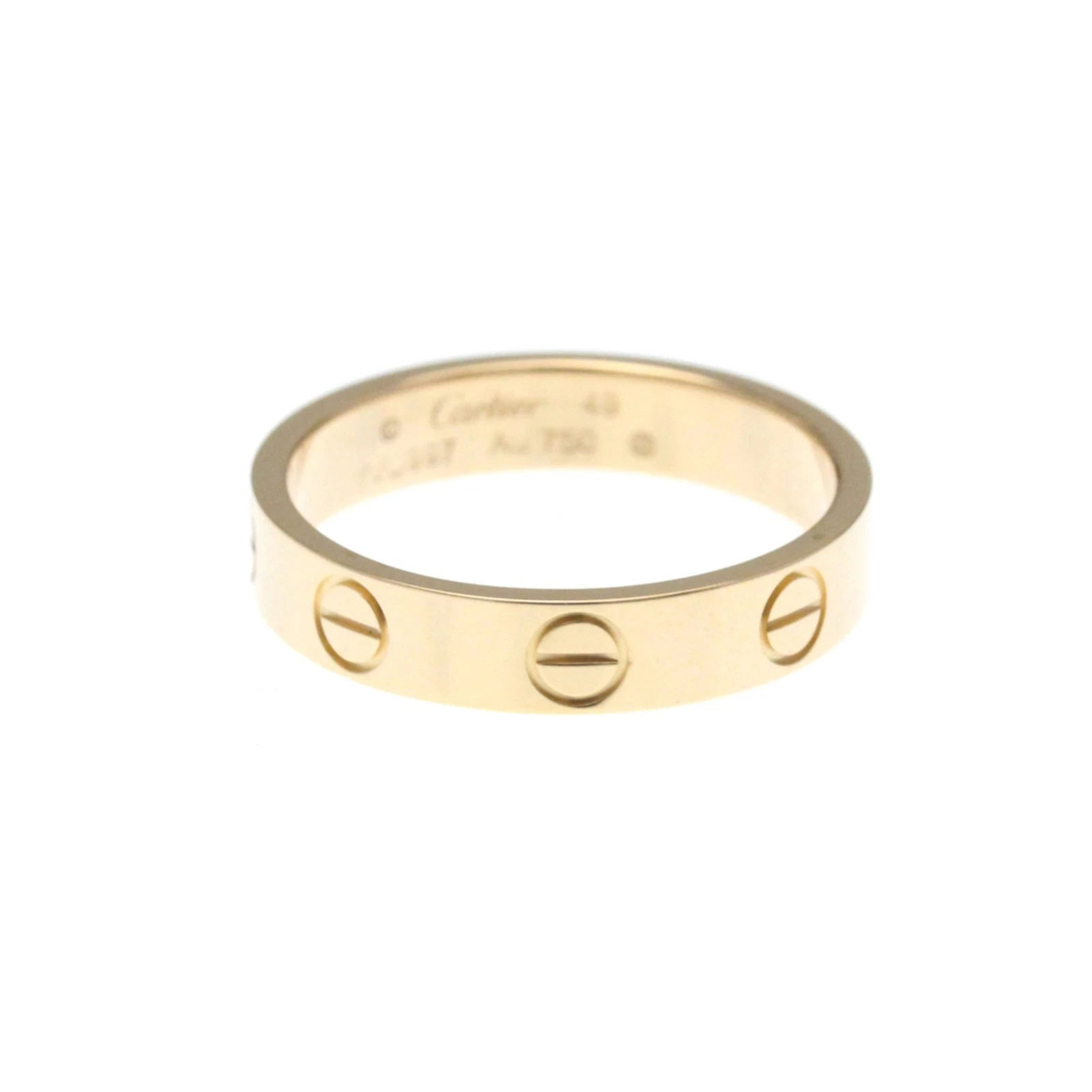 Cartier Mini Love Ring Pink Gold (18K) Fashion No Stone Band Ring ... BF586946