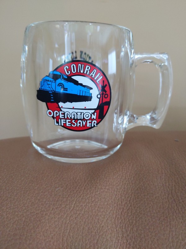 Conrail Railroad 1997 / Train Acrylic Coffee / Drink Mug