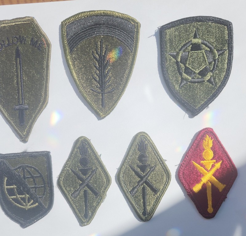 US Army Military Unit Patches Cold War Era Vintage NINE Patches!!