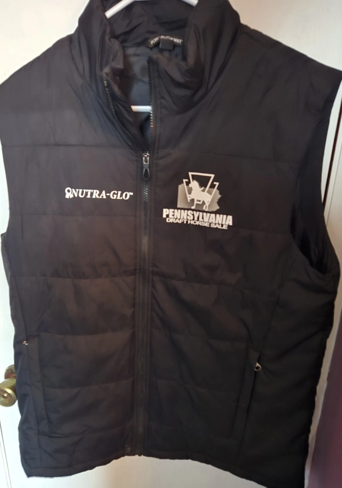 Men's Puff Vest Black Size Xl